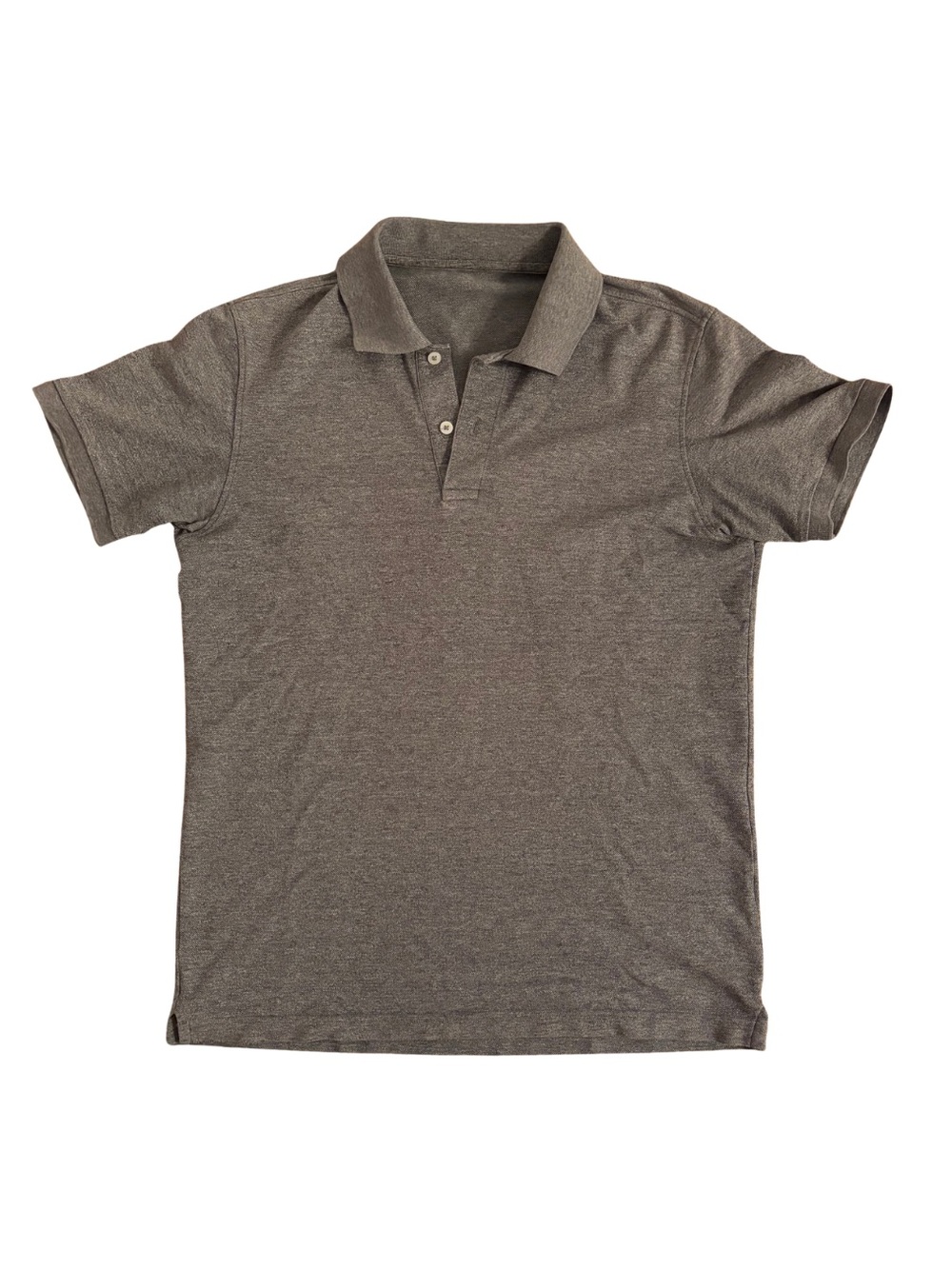 Uniqlo Heather Gray Pique Polo